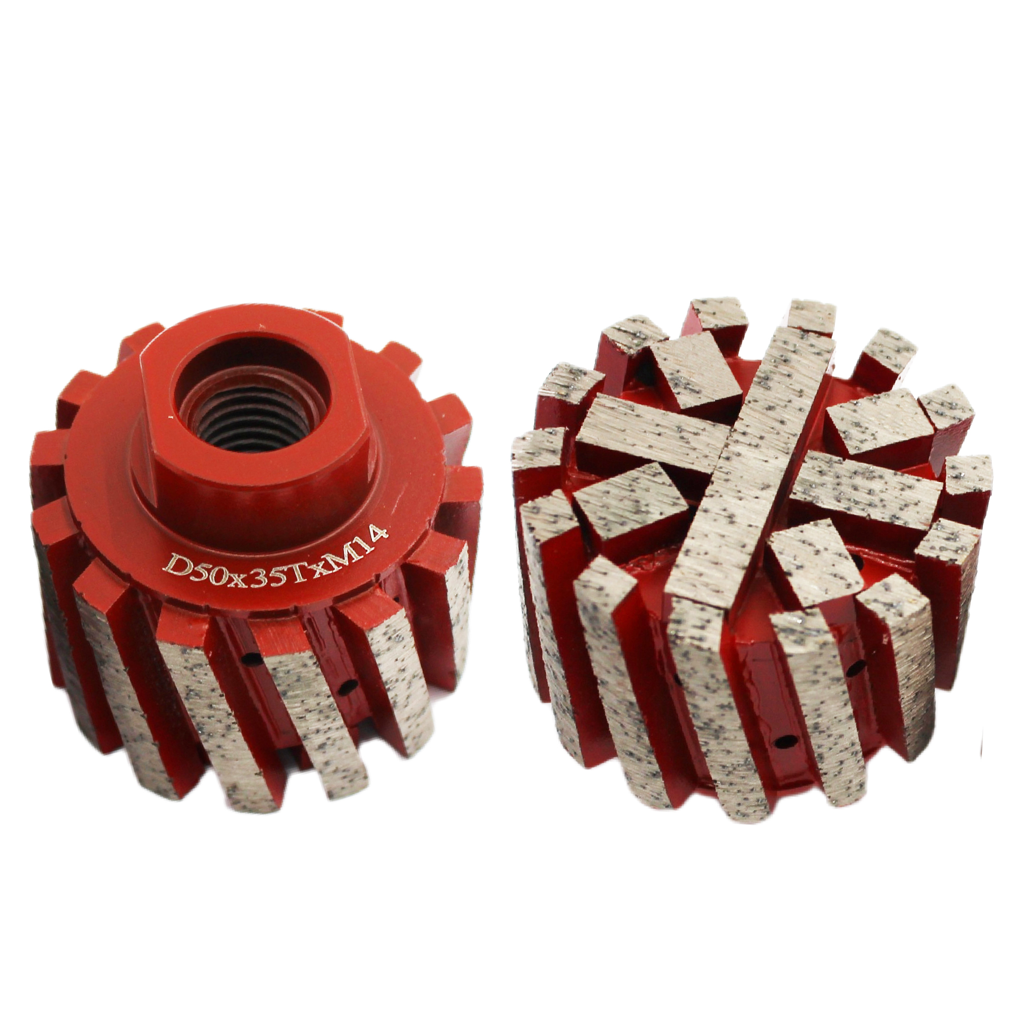 D50mm Segmented Zero Tolerance Drum Wheel With Strengthen Bottom