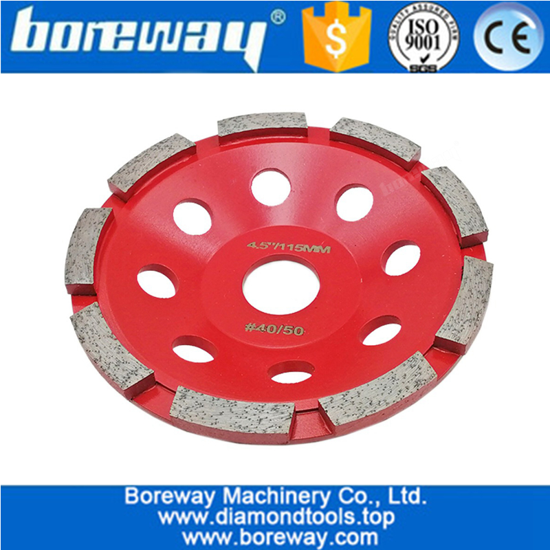 Diamond Tool Single Row Segmented Diamond Grinding Cup Wheel for Concete and Stone