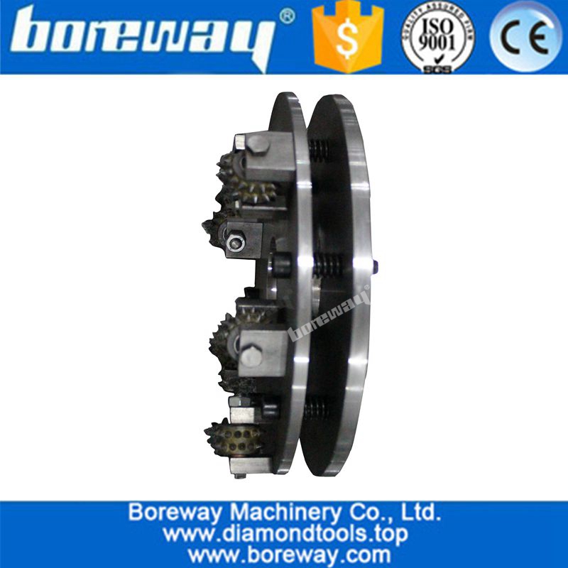 300MM Rotary Bush Hammer Plate With Double Layers