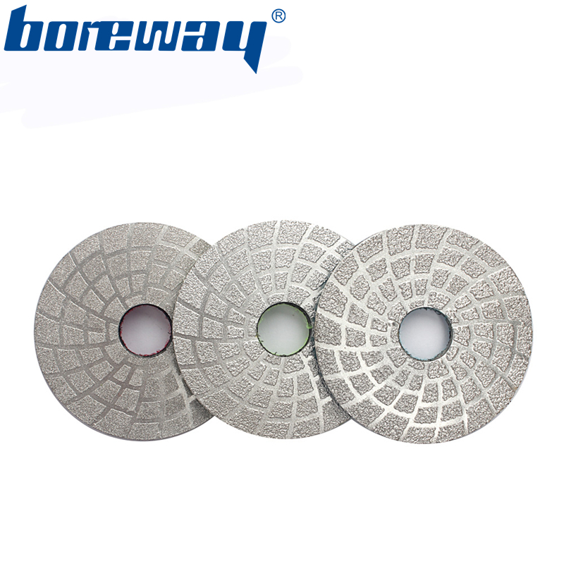 3inch Vacuum Brazed Polishing Pad Fast Polishing Grinding For Granite Marble Concrete