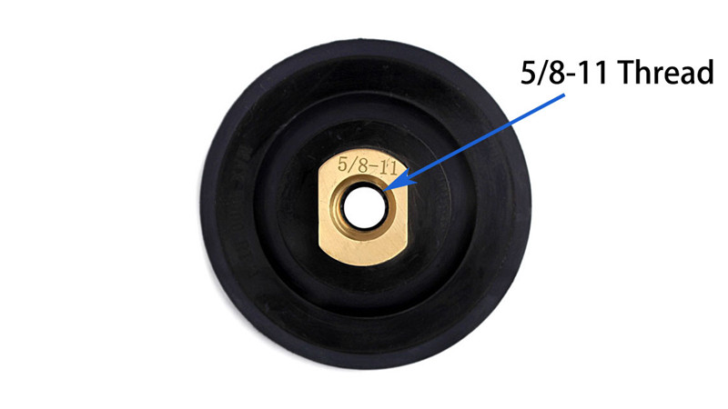 4 Inch rubber based black backer