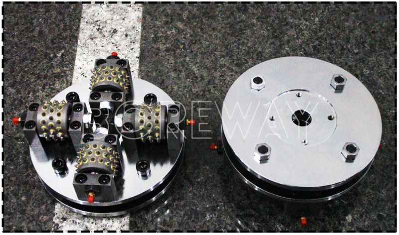 200mm Double Layer Rotary Carbide Alloy Bush Hammer Plate For Granite Finish 3