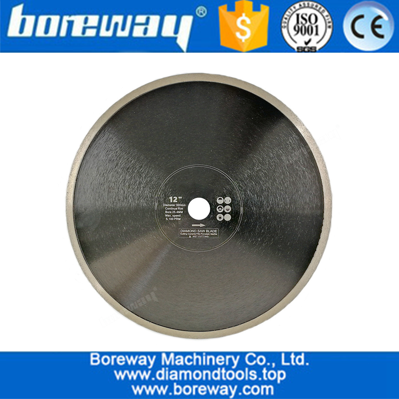 Hot-Pressed Continuous Rim Diamond Saw Blade wholesale Cutting Disc Porcelain Tile Ceramic Marble Saw Blade