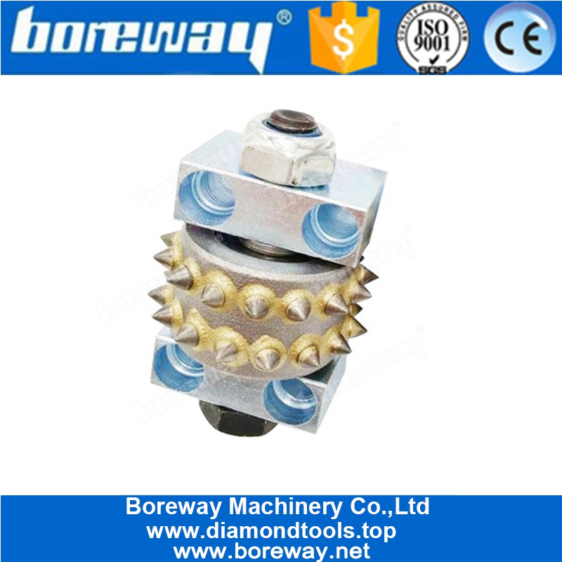 30 Teeth Alloy Bush Hammer Roller With Support