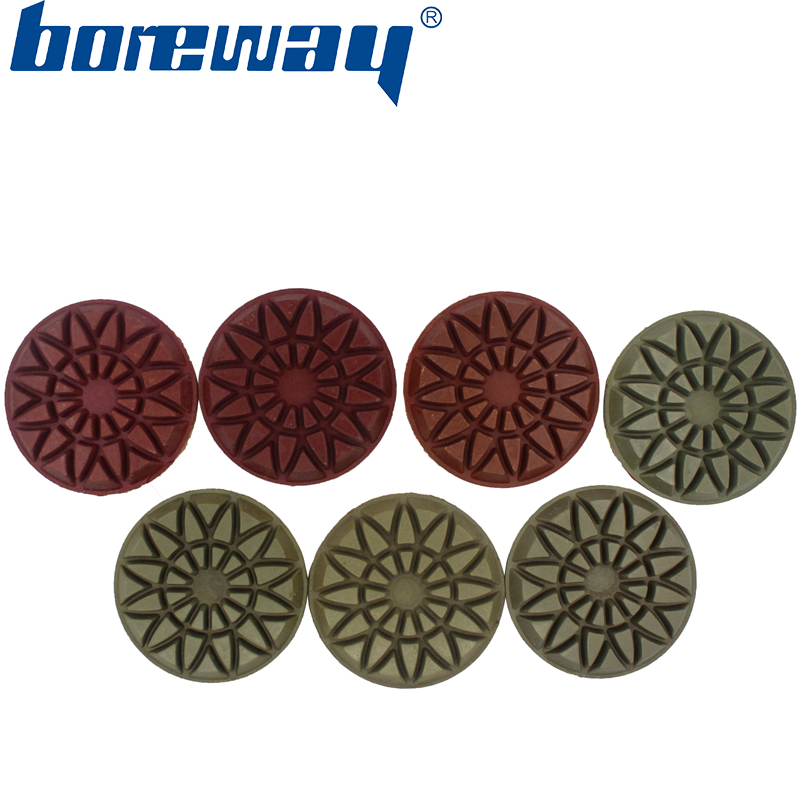 3inch 80mm 7 steps wet use floor polishing pads for stone concrete ceramic epoxy