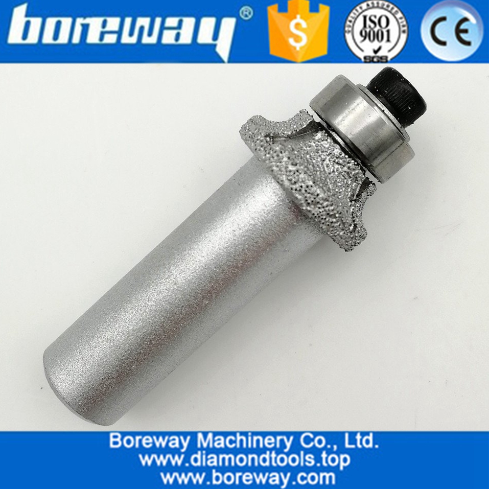 Vacuum Brazed Diamond Router Bits for Granite Marble Router Cutter with 1/2