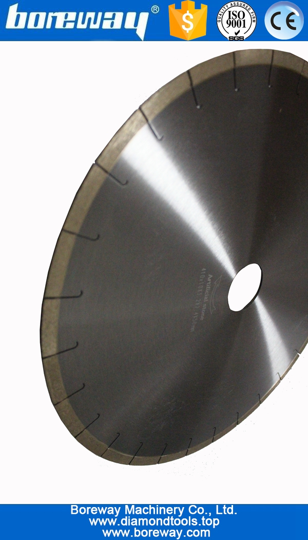 D410x10x3.2x2.4x50mm Diamond Fish Hook Cutting Disc For Artificial Stone