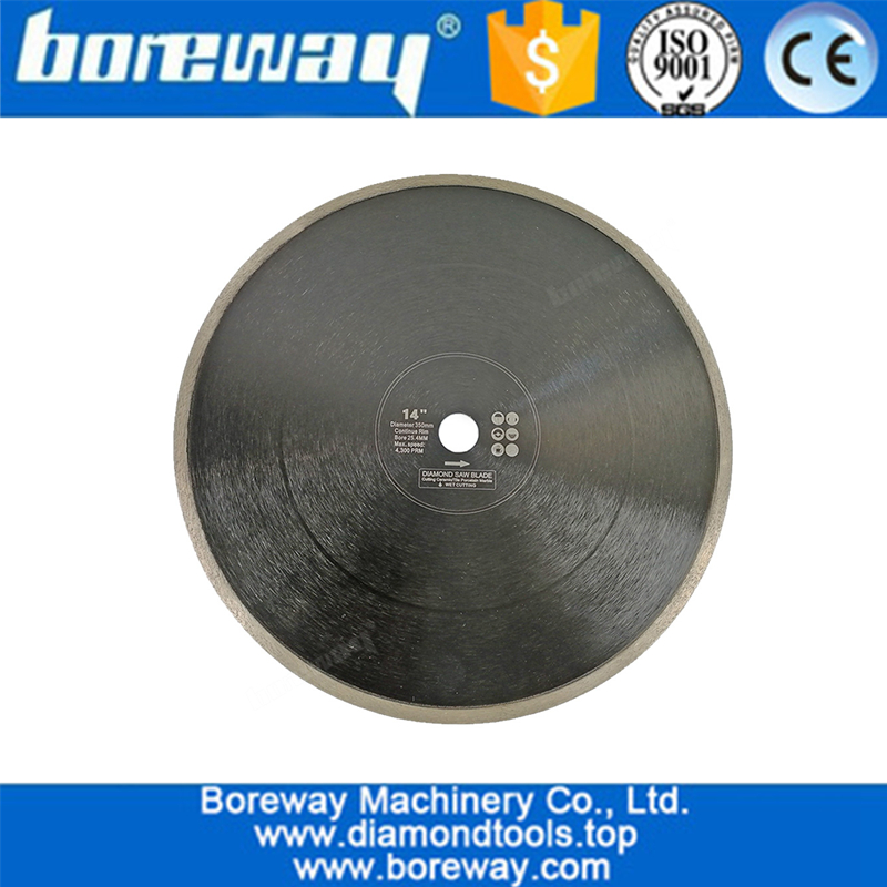 Hot-Pressed Continuous Rim Diamond Saw Blade wholesale Cutting Disc Porcelain Tile Ceramic Marble Saw Blade