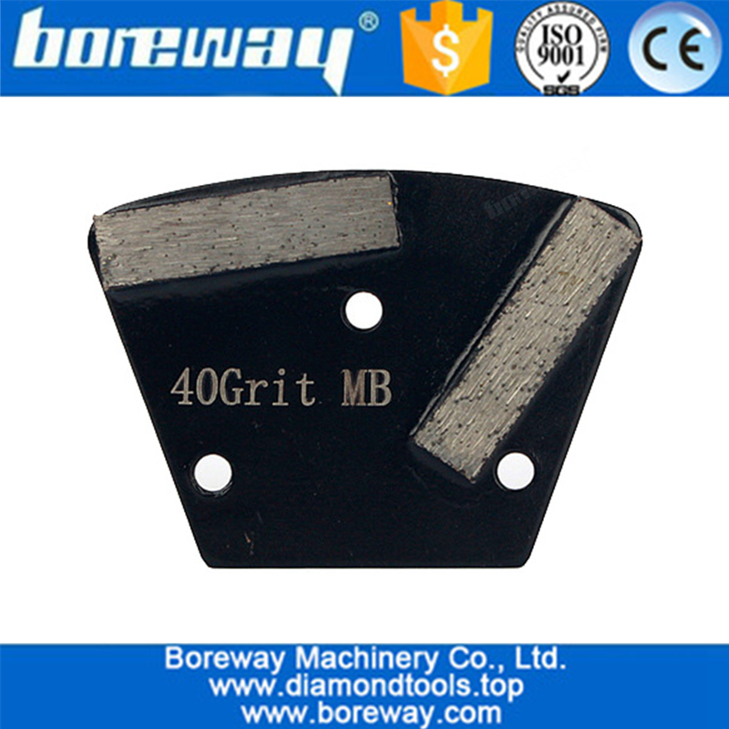 Metal Bond Trapezoid Grinding Pad Shoes For Stone Concrete Grinding Floor