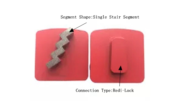 Diamond Concrete Grinding Tools With Single Stair Segments