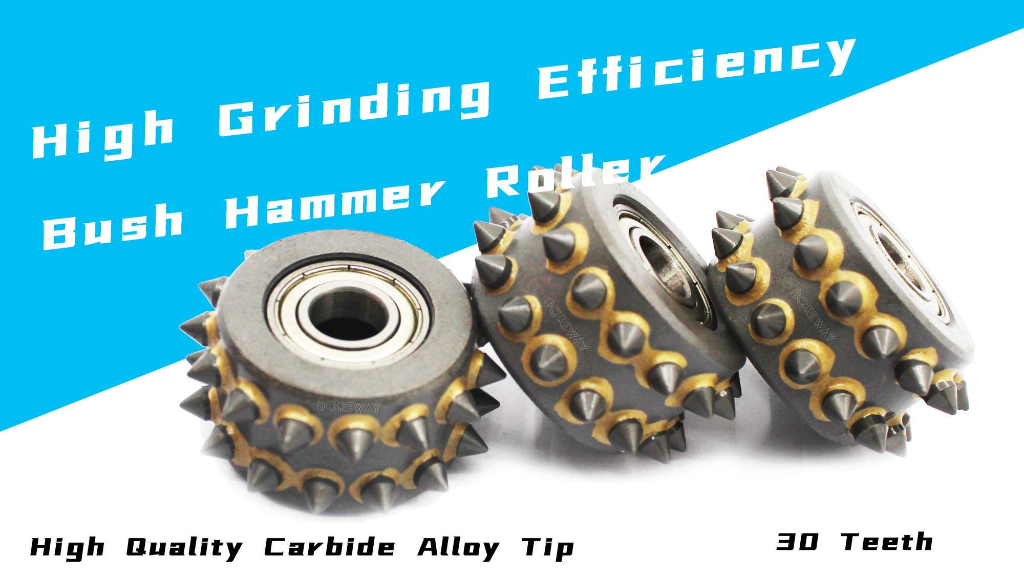 30S bush hammer tool roller
