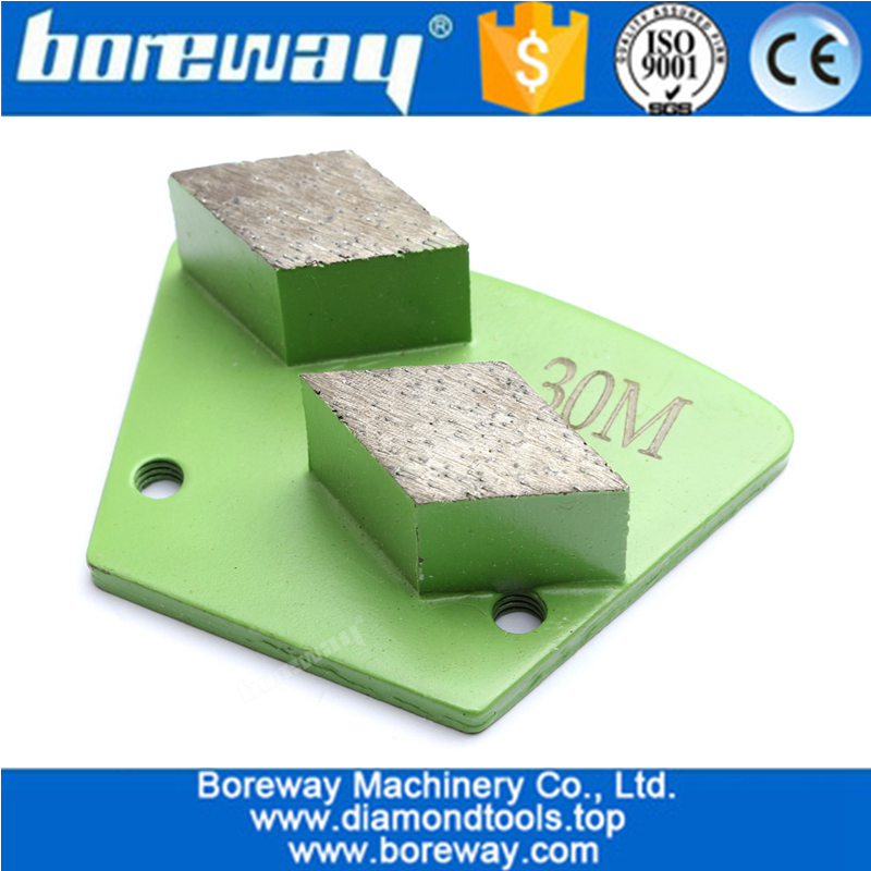 3pc Rhombus Bar Segment Diamond Floor Grinding Disc For Polishing Grinding Terrazzo Epoxy