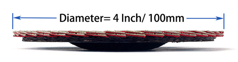 4 Inch electroplated diamond flap disc