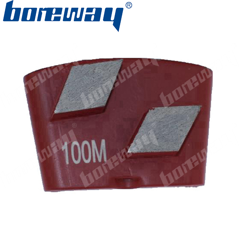 2 rhombus bar diamond grinding shoes with EZ change for HTC floor grinder