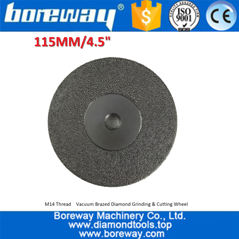 Vacuum Brazed diamond flat grinding wheel supply diamond grinding cup wheels   