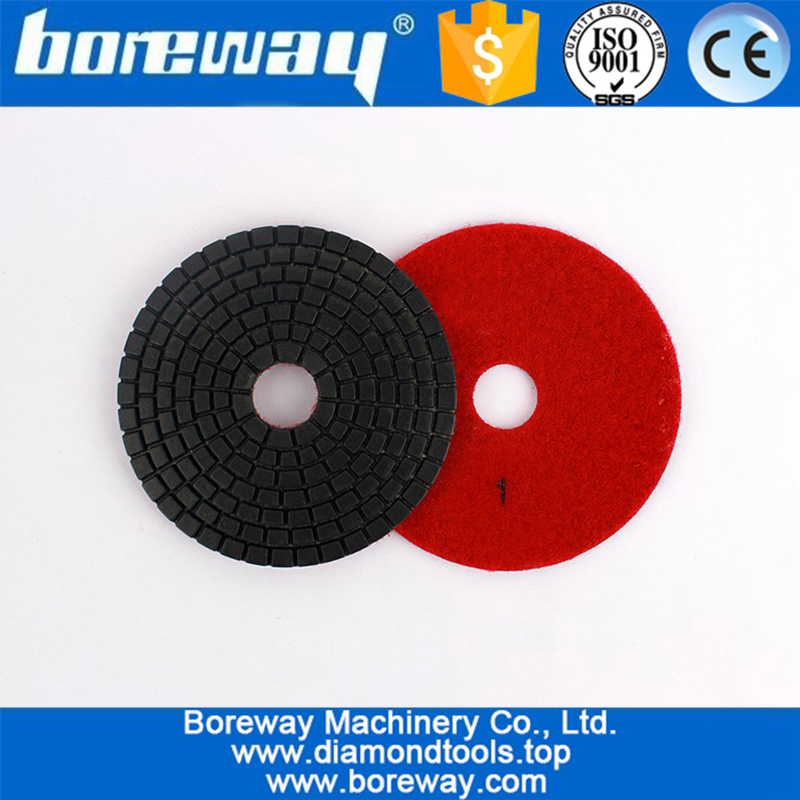 3inch 3step Polishing Pad Wet Flexible Diamond Grinding For Ceramic Stone Marble Granite Polishing