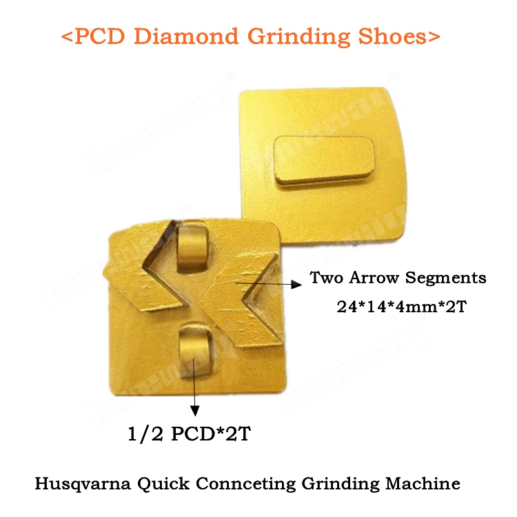 Two Half PCD Grinding Shoes