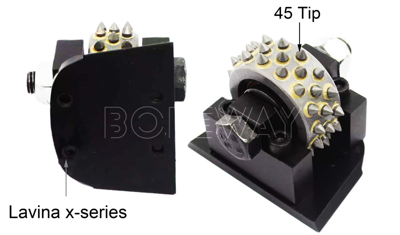 Lavina X-Series Bush Hammer Roller With 45 Point Type Carbide Alloy Tip