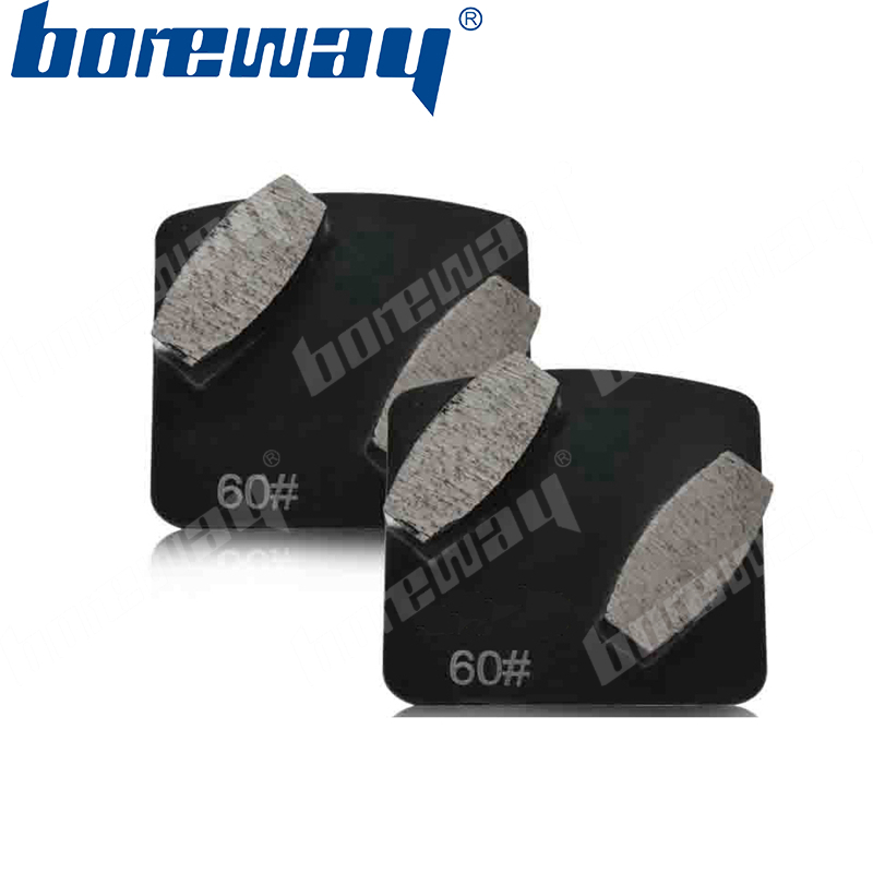 2 sixangle segment diamond grinding pads with external-plug for husqvarna grinding machines