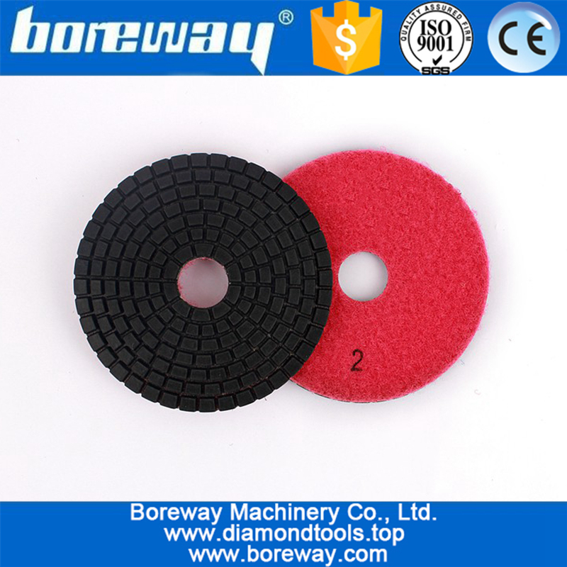 3inch 3step Polishing Pad Wet Flexible Diamond Grinding For Ceramic Stone Marble Granite Polishing