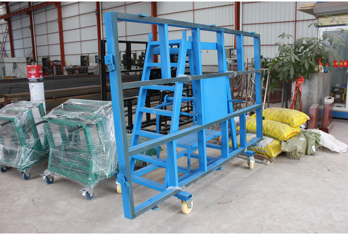 Stone slab transfer cart for stone factory