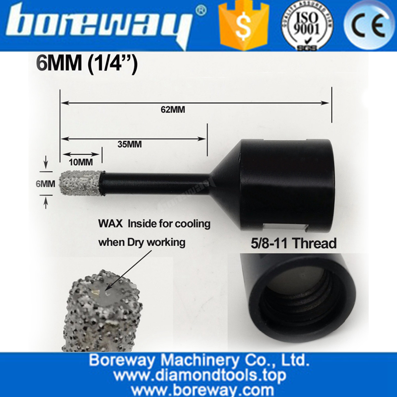 Vacuum Brazed Diamond Core Bits for stone granite marble, Diamond Core Drill Bits