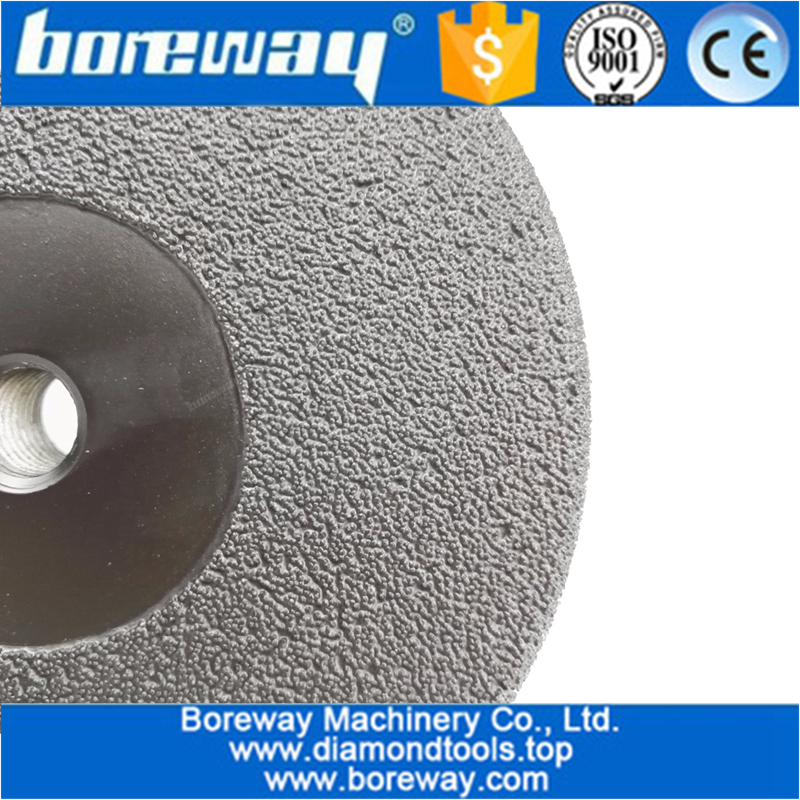 Vacuum Brazed diamond flat grinding wheel supply diamond grinding cup wheels   