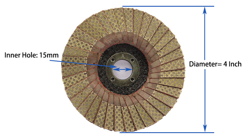 4 Inch Diamond Flap Sanding Disc