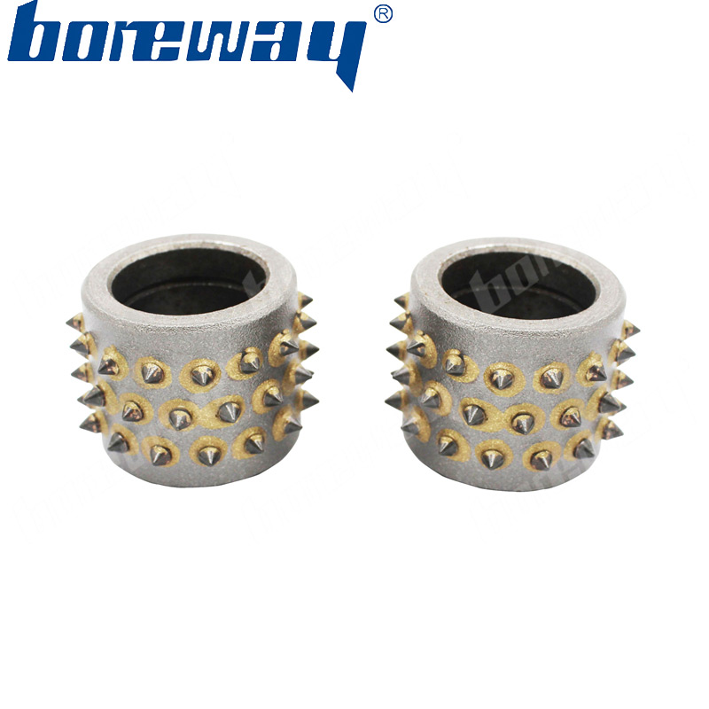 45 Teeth Bush Hammer Roller Without SupportFactory Price Litchi Surface Alloy Abrasive Tool