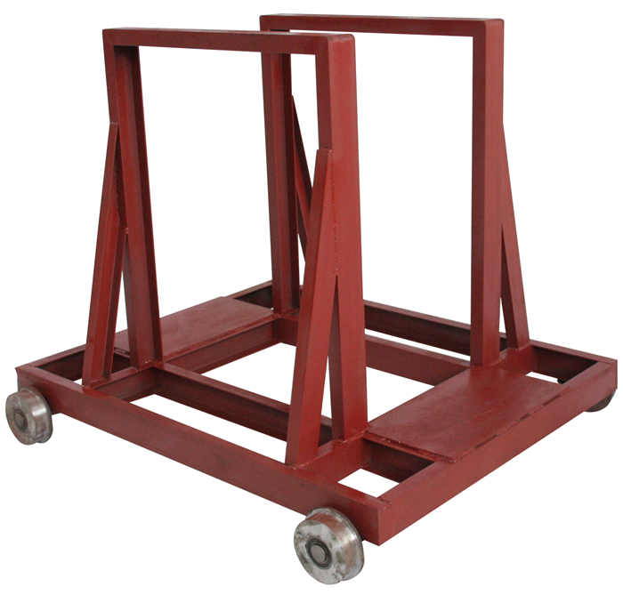 Stone slab hand moving carts trolleys for stone factory