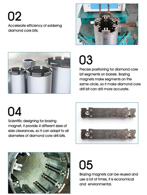 Braze for welding segment on core barrels tools