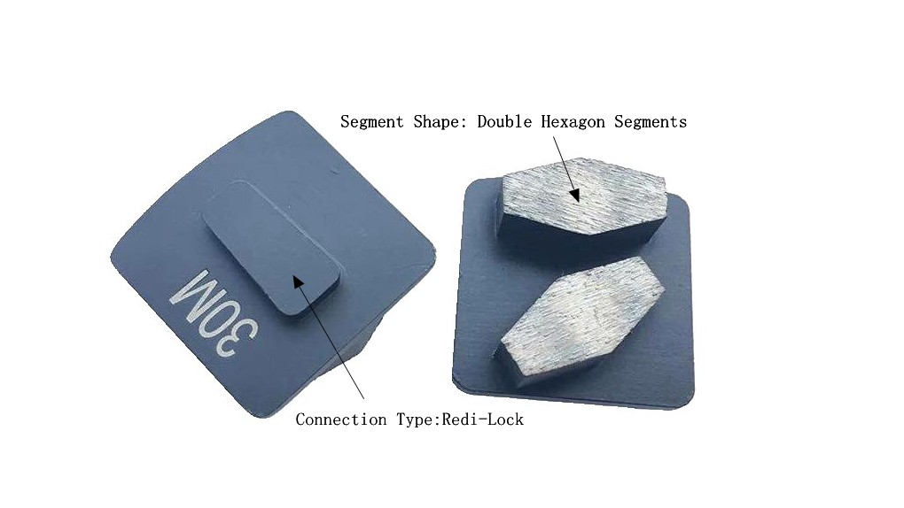 Double Hexagon Segments Diamond Grinding Wing