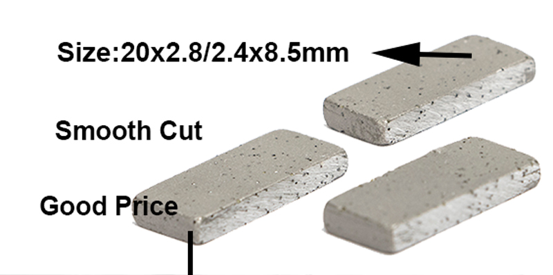 Not Chipping Diamond Marble Segment For Gang Saw Blade565