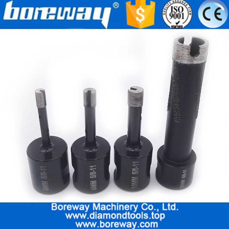 4Pcs Welded Diamond Drill Core Bits with 5/8-11 Thread for Drilling hard granite marble -1