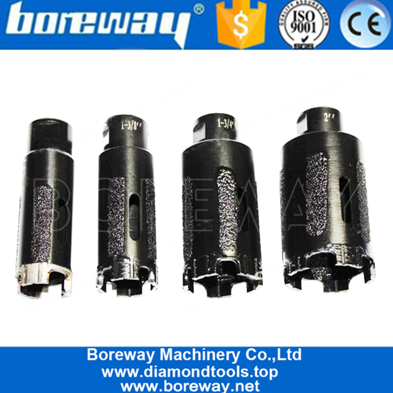 Manufacturer of 20MM-128MM Vacuum Brazed Diamond Dry Core Bits