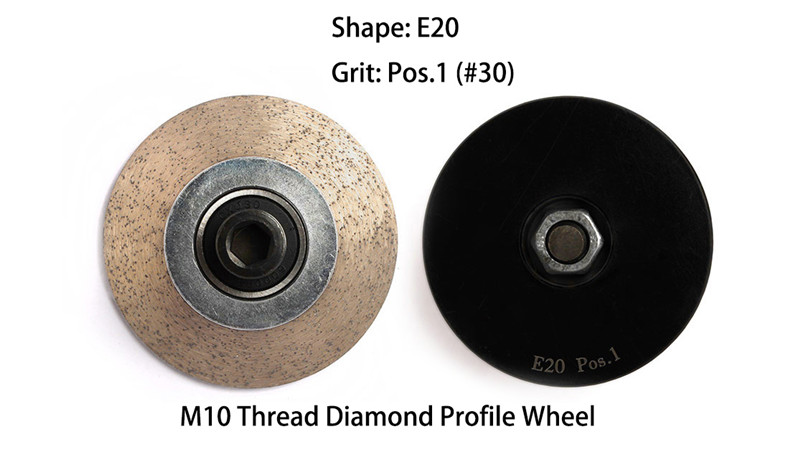 M10 thread diamond profile wheel