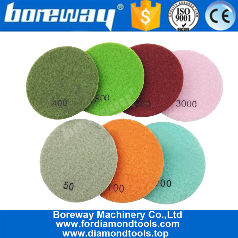 4inch Floor Renew Sanding Discs Repairing for Beton diamond resin bond floor polishing pads 2