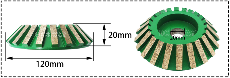 D120*20T*20H CNC Charfer Grinding Wheel For Ceramic