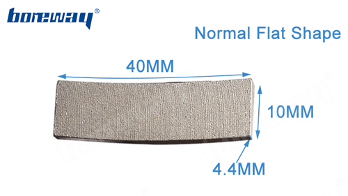 Flat shape smooth cutting diamond segment