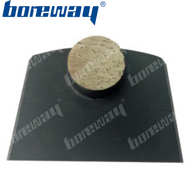 1 round diamond concrete floor grinding segment with flat-plug