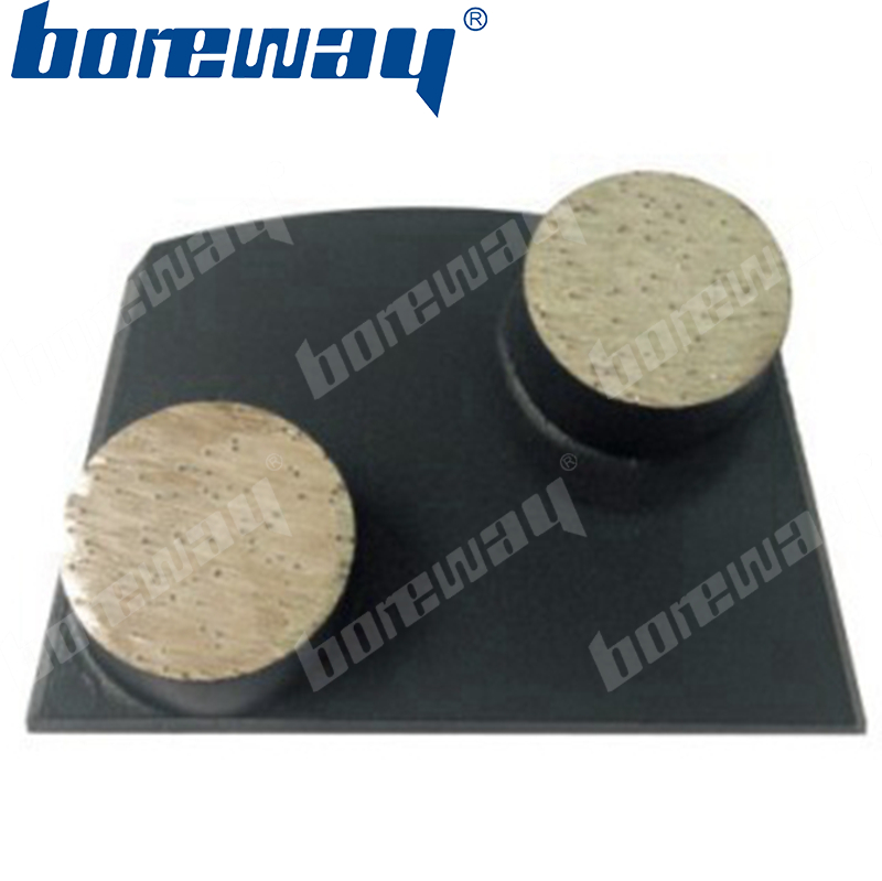 2 round bar diamond grinding shoes for lavina floor grinding machines