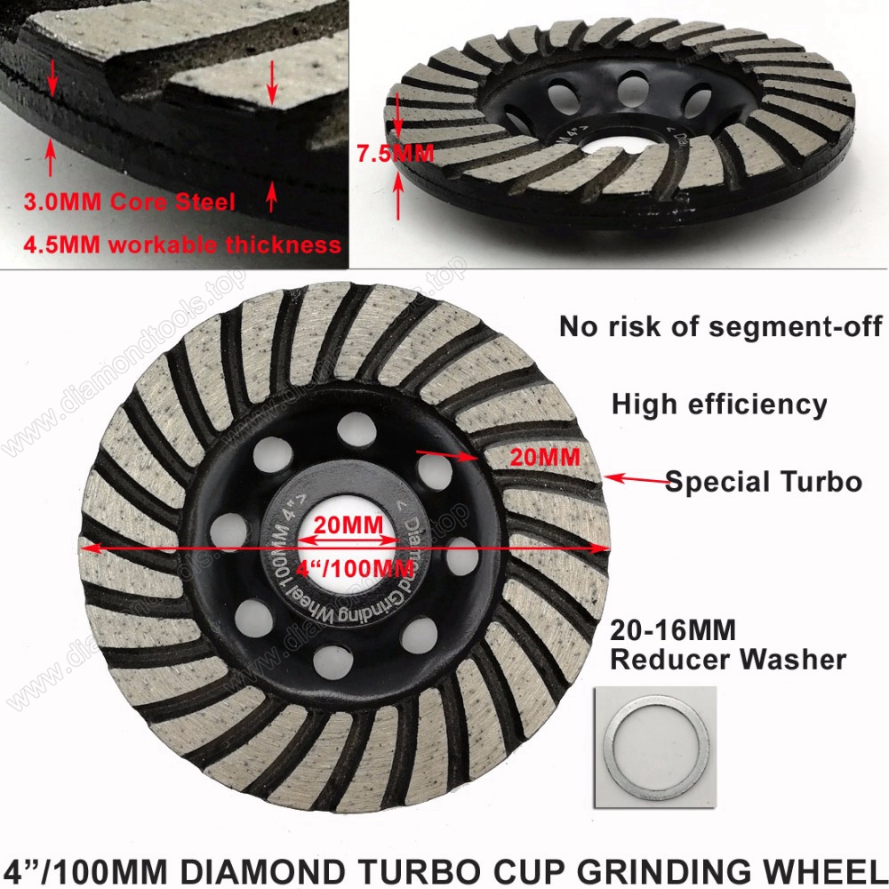 Diamond Turbo Row Grinding Cup Wheel concrete Masonry grinding discs