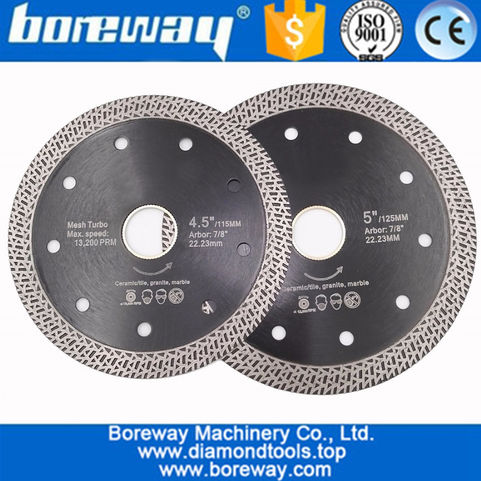 105MM 115MM 125MM Hot pressed sintered Mesh Turbo Diamond Saw blade Hard material Diamond Wheel Cutting Disc china supplier