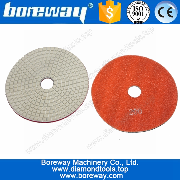 125mm diamond polishing pad for granite,dry and wet use stone polishing