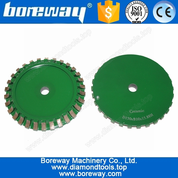 150mm molham o uso da roda de moagem de chanfro de cerâmica fornecedor