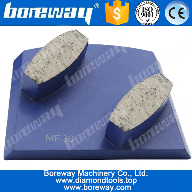 2 hexagon segments diamond grinding pads for concrete floor, diamond grinding blocks, diamond grinding pads