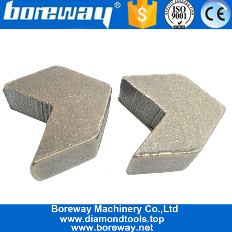 200# Diamond Arrow Concrete Floor Grinding Segment and Metal Grinding Disc Wheel Diamond Head