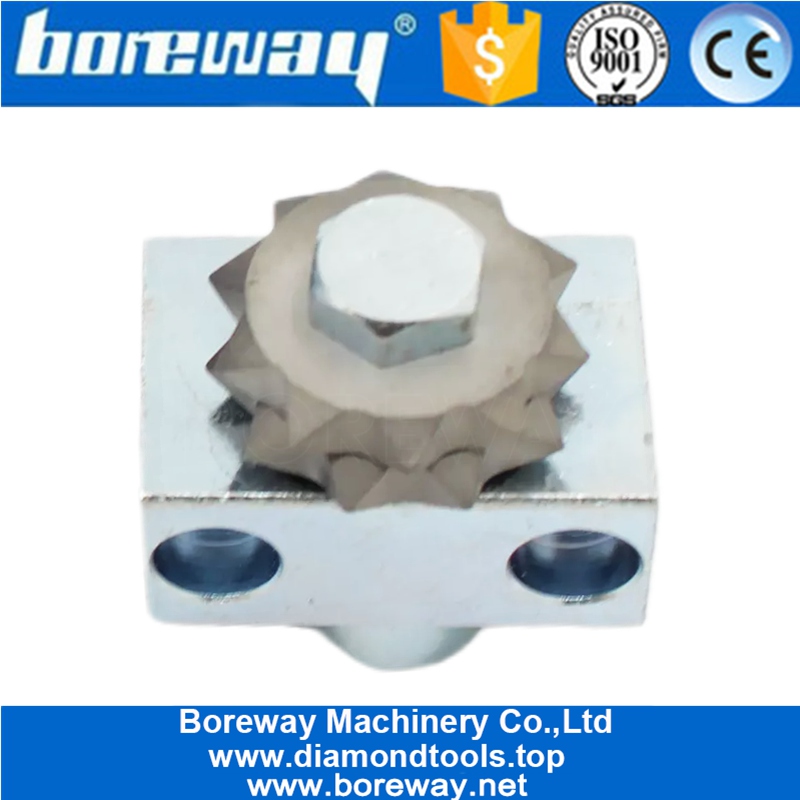 20S Star Type Bush Hammer Roller With Support For Floor Surface Fabricating