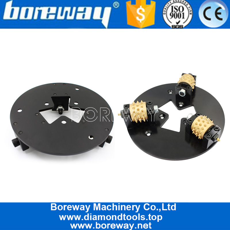 230mm HTC Quick Change Rotary Bush Hammer Plate For Concrete Floor
