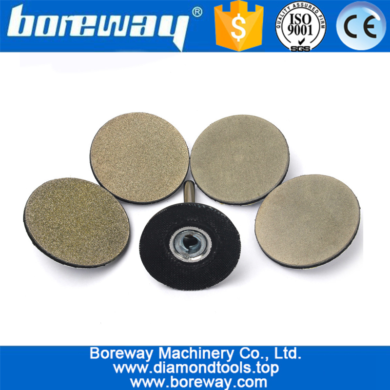 2inch Roloc Rotary Abrasive Diamond Discs Shape Wheel With 1 Pad Adapter Holder Stone Grinding Tool